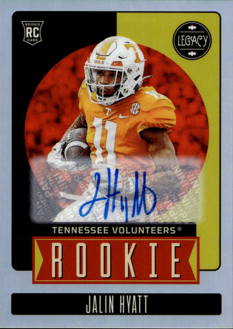 2023 Jalin Hyatt Panini Legacy PREMIUM EDITION ROOKIE AUTO AUTOGRAPH RC #165 New York Giants