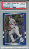 2021 Albert Pujols Topps Chrome Update BLUE REFRACTOR 072/199 PSA 10 #USC50 Los Angeles Dodgers 6614