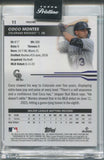 2024 Coco Montes Topps Pristine ORANGE PULSAR REFRACTOR 14/25 #11 Colorado Rockies