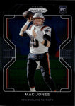 2021 Mac Jones Panini Chronicles PRIZM BLACK ROOKIE RC #PB-5 New England Patriots 2