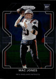 2021 Mac Jones Panini Chronicles PRIZM BLACK ROOKIE RC #PB-5 New England Patriots 2