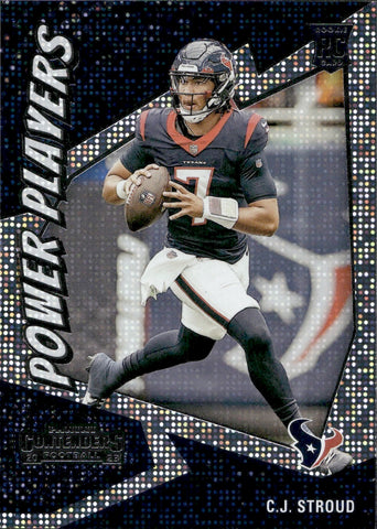2023 C.J. Stroud Panini Contenders POWER PLAYERS ROOKIE RC #24 Houston Texans