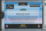 2024 Braelon Allen Panini One ROOKIE FRANCHISE FUTURE FABRICS JUMBO PATCH AUTO 24/99 AUTOGRAPH RELIC RC #85 New York Jets