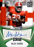 2021 Najee Harris Leaf Draft GREEN ROOKIE AUTO AUTOGRAPH #BA-NH1 Pittsburgh Steelers