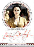 2022 Keisha Castle-Hughes as Obara Sand Rittenhouse Game of Thrones Volume 2 RED INK AUTO AUTOGRAPH #_KECH 1