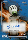2024 Lynn Robertson Bruce as D-O Autograph Topps Chrome Star Wars #AU-LRB BLUE REFRACTOR 119/150 AUTO