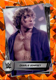 2025 Charlie Dempsey Topps Chrome WWE ORANGE ICE REFRACTOR 21/25 #200 NXT
