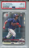 2017 Ronald Acuna Jr. Bowman PROSPECTS 1st BOWMAN ROOKIE RC PSA 10 #BP-127 Atlanta Braves 2383
