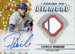 2023 Patrick Wisdom Topps Pristine GOLD REFRACTOR AROUND THE DIAMOND JERSEY AUTO 47/50 AUTOGRAPH RELIC #ADR-PW Chicago Cubs