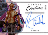 2023 R-Truth Panini Impeccable WWE CANVAS CREATIONS AUTO 29/75 AUTOGRAPH #CC-RTR Monday Night Raw