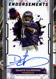 2024 Daunte Culpepper Topps Motif BLUE ENDORSEMENTS AUTO 04/20 AUTOGRAPH #ME-DC Minnesota Vikings