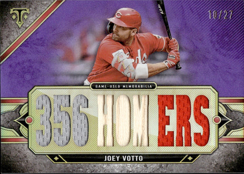 2024 Joey Votto Topps Triple Threads AMETHYST JERSEY BAT 10/27 RELIC #TTR-JV3 Cincinnati Reds