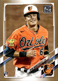 2021 Ryan Mountcastle Topps GOLD ROOKIE 0823/2021 RC #143 Baltimore Orioles