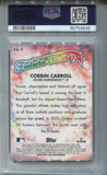 2023 Corbin Carroll Topps Chrome Logofractor ROOKIE FUTURE STARS BLUE REFRACTOR 087/150 PSA 10 #FS7 Arizona Diamondbacks 4648