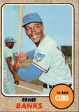 1968 Ernie Banks Topps #355 Chicago Cubs HOF BV $100