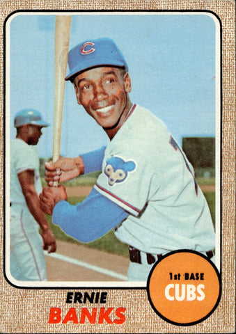1968 Ernie Banks Topps #355 Chicago Cubs HOF BV $100