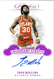 2018-19 Tree Rollins Panini Flawless PURPLE FOIL LEGENDARY SCRIPTS AUTO 08/20 AUTOGRAPH #LS-TRL Atlanta Hawks