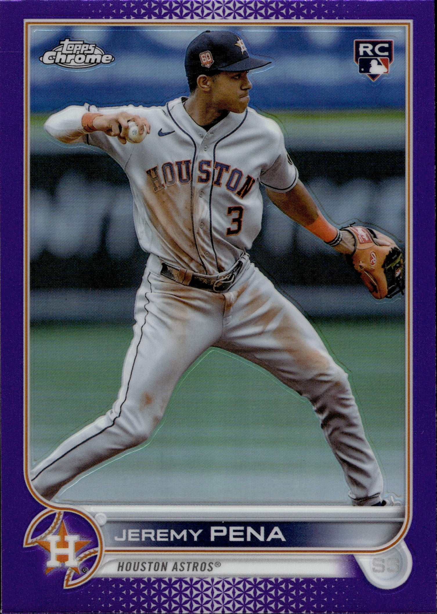 2022 Topps Chrome Update Jeremy Pena Rookie #USC136 Purple Parallel