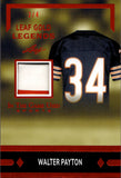 2024 Walter Payton Leaf In the Game Used RED LEAF GOLD LEGENDS PATCH 3/4 RELIC #LGL-19 Chicago Bears HOF