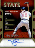 2025 Mark McGwire Leaf In the Game Used VIDEO GAME STATS AUTO 3/5 AUTOGRAPH #VG-MM1 St. Louis Cardinals