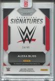 2024 Alexa Bliss Panini Prizm WWE BLUE PRIZM CHAMPIONS SIGNATURES AUTO 34/49 AUTOGRAPH #CS-ABD Friday Night Smackdown