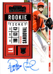 2020 Patrick Sandoval Panini Contenders ROOKIE TICKET AUTO AUTOGRAPH RC #165 Anaheim Angels