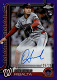 2025 Orlando Ribalta Topps Chrome PURPLE REFRACTOR ROOKIE AUTO 135/250 AUTOGRAPH #RA-OR Washington Nationals