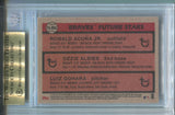 2018 Ronald Acuna Jr. Ozie Albies Luiz Gohara Topps Archives 1981 DESIGN FUTURE STARS ROOKIE RC BGS 9.5 Atlanta Braves 7571