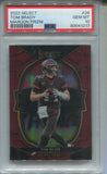 2022 Tom Brady Panini Select MAROON PRIZM CONCOURSE LEVEL 092/149 PSA 10 #26 Tampa Bay Buccaneers 1217