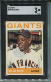 1964 Willie Mays Topps SGC 3 #150 San Francisco Giants HOF 5655