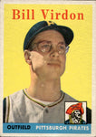 1958 Bill Virdon Topps #198 Pittsburgh Pirates BV $10