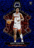 2023-24 Amen Thompson Panini Mosaic BLUE DISCO ROOKIE 49/85 RC #230 Houston Rockets