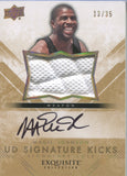2013-14 Magic Johnson Upper Deck Exquisite SIGNATURE KICKS SHOE AUTO 13/35 AUTOGRAPH RELIC #SS-MA Los Angeles Lakers HOF