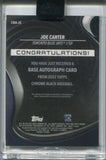 2022 Joe Carter Topps Chrome Black AUTO AUTOGRAPH #CBA-JC Toronto Blue Jays