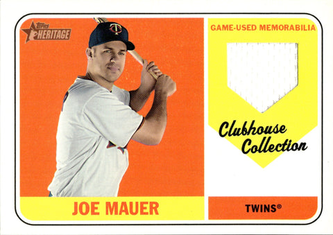 2018 Joe Mauer Topps Heritage High Number CLUBHOUSE COLLECTION JERSEY RELIC #CCR-JM Minnesota Twins