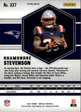 2021 Rhamondre Stevenson Panini Mosaic PEACOCK SP ROOKIE RC #337 New England Patriots