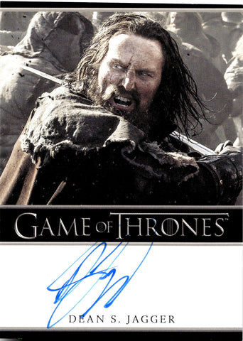 2022 Dean S. Jagger as Smalljon Umber Rittenhouse Game of Thrones The Complete Series Volume 2 AUTO AUTOGRAPH #NNO 2