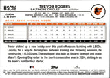 2024 Trevor Rogers Topps Chrome Update GOLD MINI-DIAMOND REFRACTOR 49/50 #USC16 Baltimore Orioles