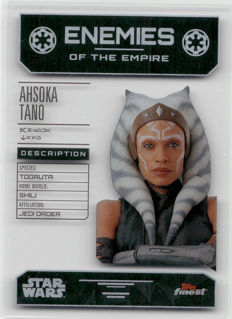 2023 Ahsoka Tano Topps Finest Star Wars ENEMIES OF THE EMPIRE SP CASE