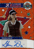 2025 Geena Davis Leaf Women of Sport ORANGE SHIMMER AUTO 3/4 AUTOGRAPH #LA-GD1 A League of Their Own