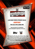 2026 Gunther Topps Chrome WWE GOLD REFRACTOR RED BRAND AUTO 11/50 AUTOGRAPH #RBA-GUN Monday Night Raw