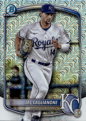 2025 Jac Caglianone Bowman Chrome MEGA BOX REFRACTOR PROSPECT Kansas City Royals #BCP-103