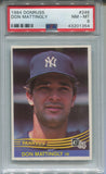 1984 Don Mattingly Donruss ROOKIE RC PSA 8 #248 New York Yankees 1354