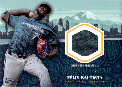2023 Felix Bautista Topps Update ALL-STAR STITCHES JERSEY RELIC #ASR-FB Baltimore Orioles
