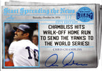 2023 Chris Chambliss Leaf A Bronx Legacy BLUE START SPREADING THE NEWS AUTO 1/7 AUTOGRAPH #SSN-9 New York Yankees