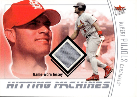 2004 Albert Pujols Fleer Ultra HITTING MACHINES JERSEY RELIC #HM-AP St. Louis Cardinals