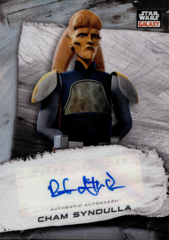 2022 Robin Atkin Downes as Cham Syndulla Topps Chrome Galaxy Star Wars REFRACTOR AUTO AUTOGRAPH  #GA-RAD