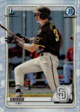 2020 Owen Caissie Bowman Chrome Draft 1ST BOWMAN REFRACTOR #BD-49 San Diego Padres 2