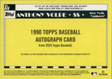 2025 Anthony Volpe Topps Series 1 MOJO REFRACTOR 1990 CHROME SILVER PACK AUTO 08/99 AUTOGRAPH #90CA-AV New York Yankees