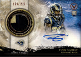 2015 Todd Gurley Topps Valor ROOKIE PATCH AUTO 159/227 AUTOGRAPH RELIC RC #SHA-TG St. Louis Rams